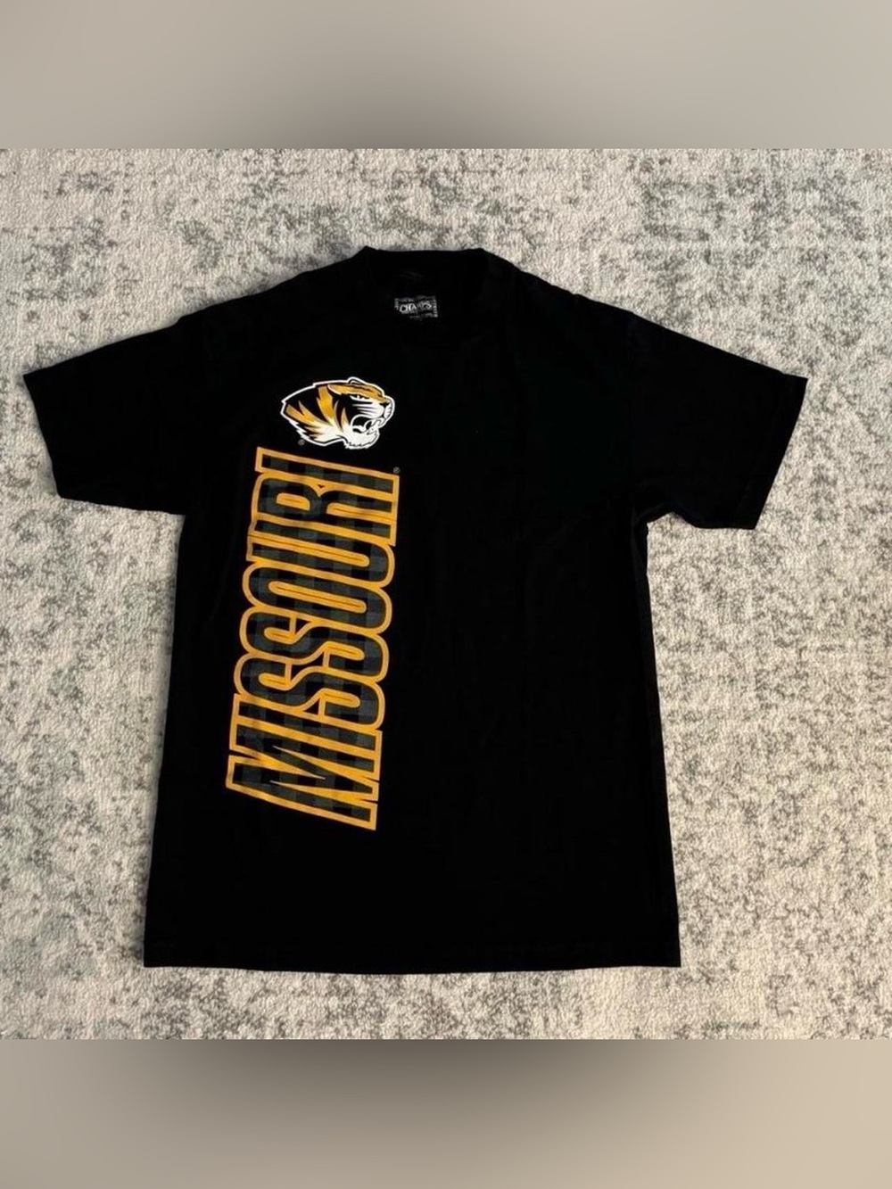 Champs Missouri Tigers Black Tee Size Small